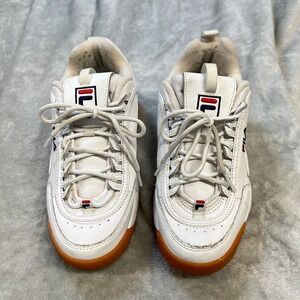 FILA Disruptor 2 White Gum Chunky Platform Sneakers Shoes Womens 7.5